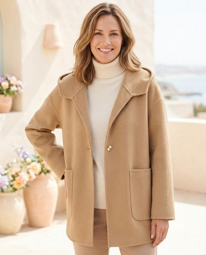 ExpressOutlet24 - Armir | Hooded Single-Button Coat Women