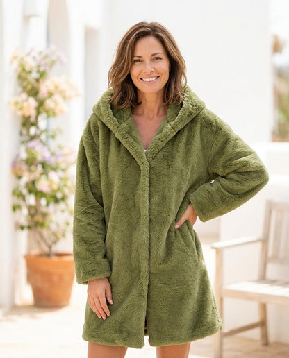 ExpressOutlet24 - Lylor | Hooded Fleece Coat Women