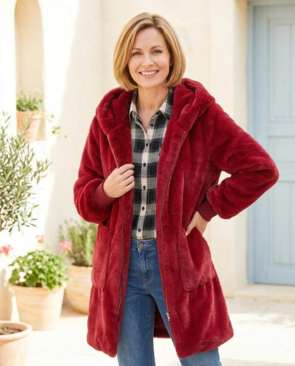 ExpressOutlet24 - Lylor | Hooded Fleece Coat Women