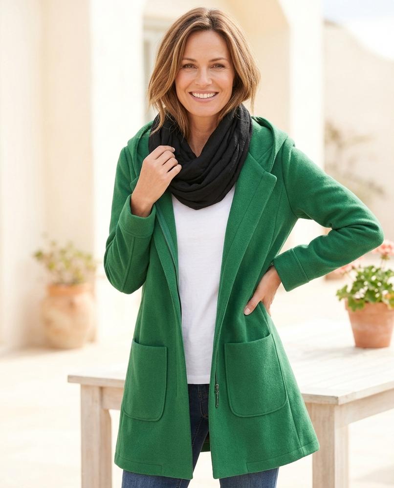 ExpressOutlet24 - Cadar | Hooded Zip-Up Coat Women