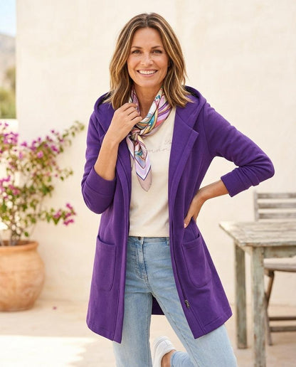 ExpressOutlet24 - Cadar | Hooded Zip-Up Coat Women
