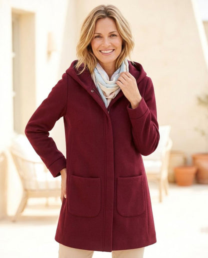 ExpressOutlet24 - Cadar | Hooded Zip-Up Coat Women