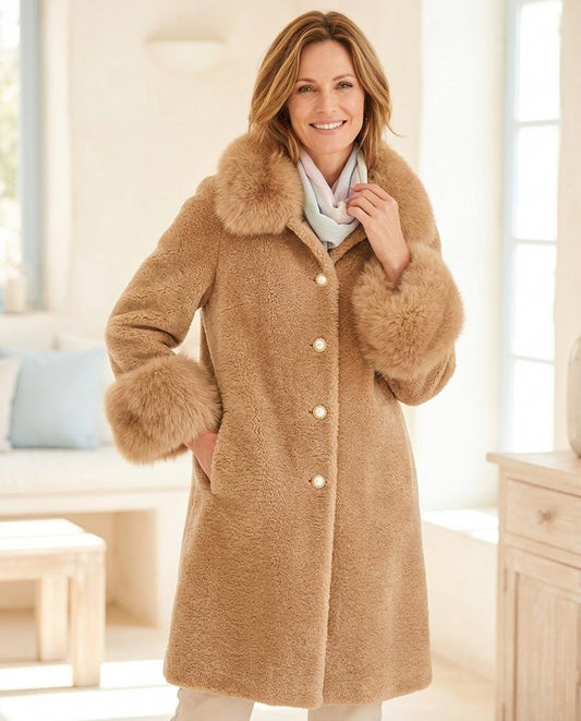 ExpressOutlet24 - Kemin | Textured Buttoned Coat Women