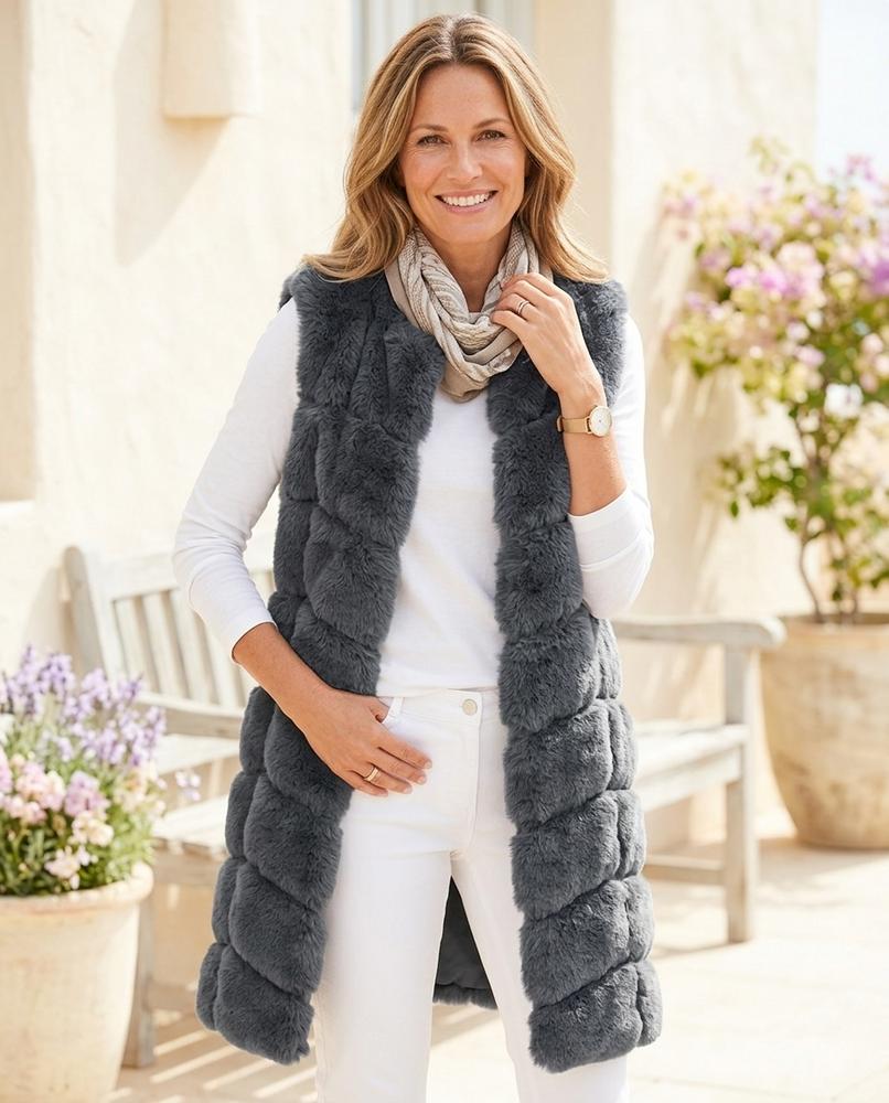 ExpressOutlet24 - Yomor | Quilted Plush Vest Women