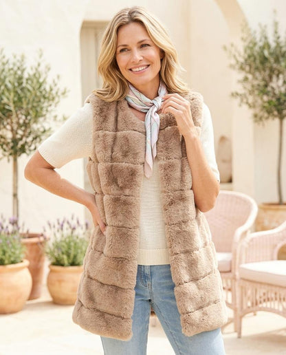 ExpressOutlet24 - Yomor | Quilted Plush Vest Women