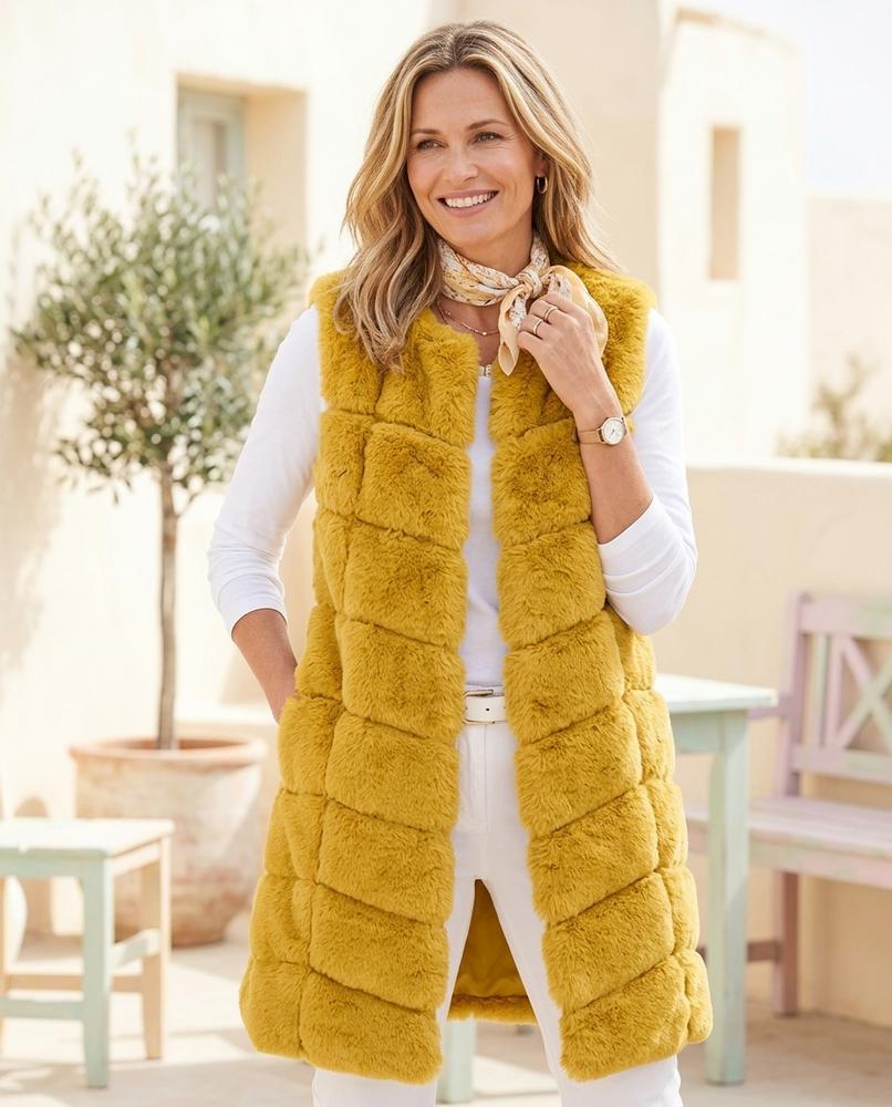ExpressOutlet24 - Yomor | Quilted Plush Vest Women