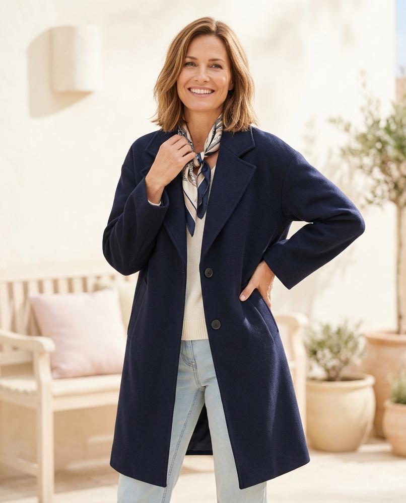 ExpressOutlet24 - Zenav | Straight-Cut Lined Coat Unisex