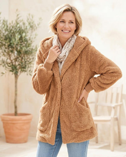 ExpressOutlet24 - Nivin | Plush Hooded Jacket Women