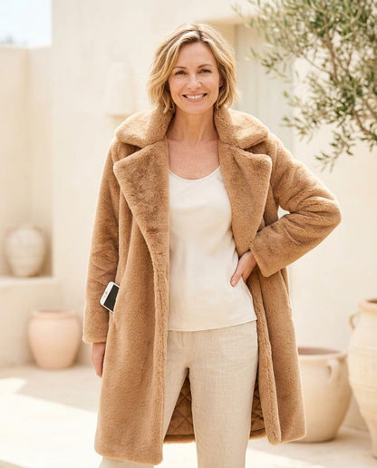 ExpressOutlet24 - Varal | Faux Fur Longline Coat Women
