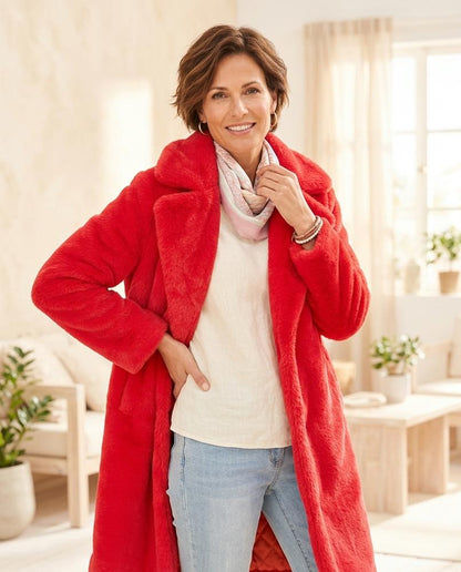 ExpressOutlet24 - Varal | Faux Fur Longline Coat Women