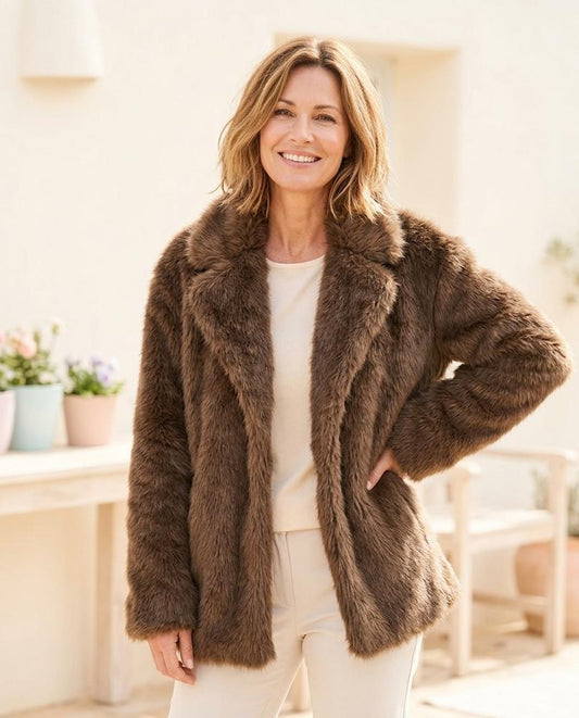 ExpressOutlet24 - Arnor | Plush Open-Front Coat Women