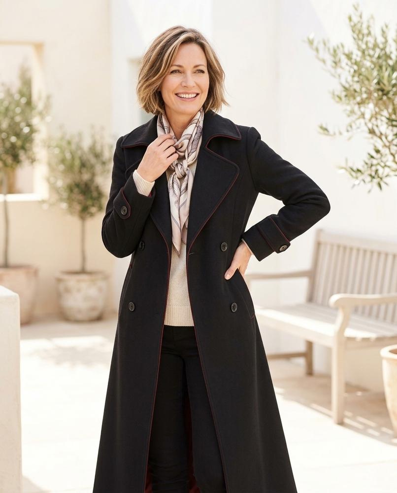 ExpressOutlet24 - Eltal | Double-Breasted Tailored Coat Women