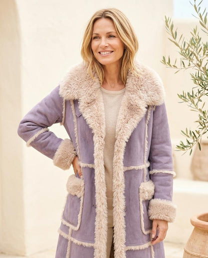 ExpressOutlet24 - Kahal | Shearling-Style Button-Front Coat Women