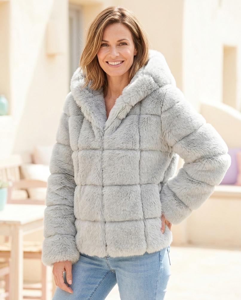 ExpressOutlet24 - Colin | Hooded Faux-Fur Jacket Women