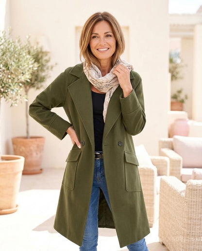 ExpressOutlet24 - Vidan | Single-Breasted Felted Coat Women