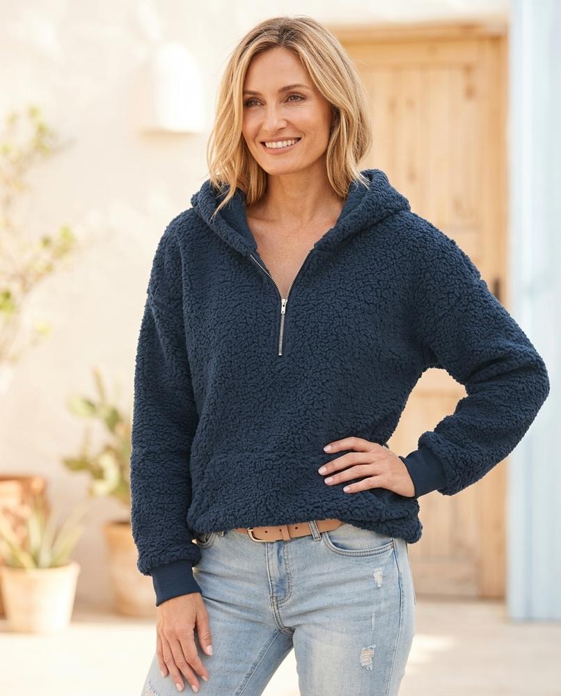 ExpressOutlet24 - Riser | Fleece Half-Zip Hoodie Women