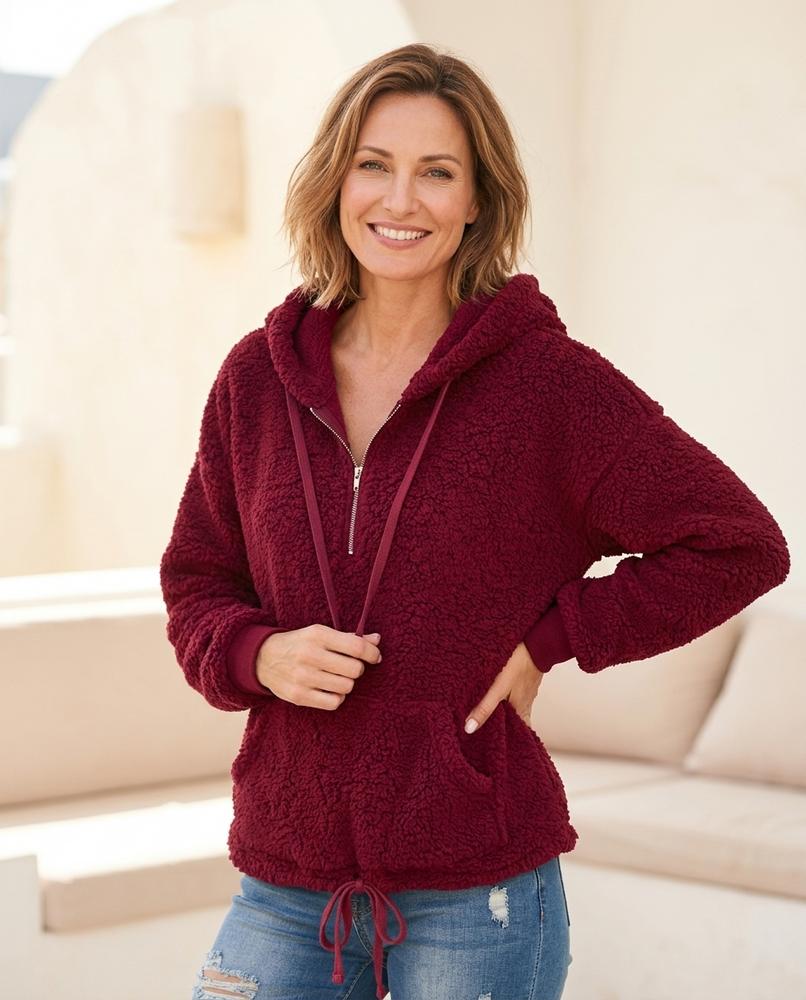 ExpressOutlet24 - Riser | Fleece Half-Zip Hoodie Women