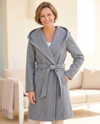 ExpressOutlet24 - Dasil | Hooded Belted Coat Women