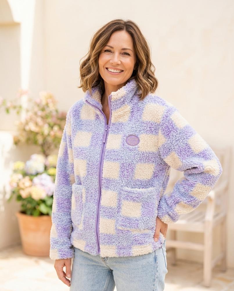 ExpressOutlet24 - Colan | Sherpa Checked Jacket Women