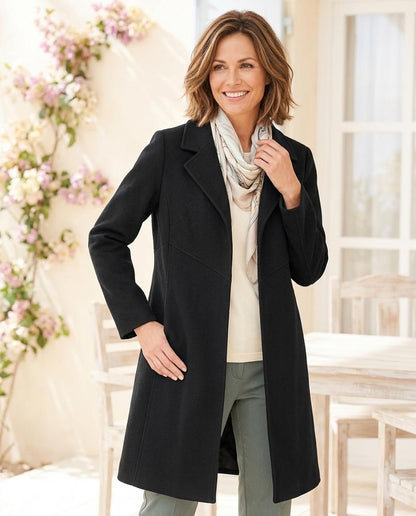 ExpressOutlet24 - Nomel | Wool-Blend Notched Lapel Coat Women
