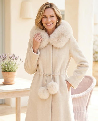 ExpressOutlet24 - Laral | Faux-Fur Drawstring Coat Women