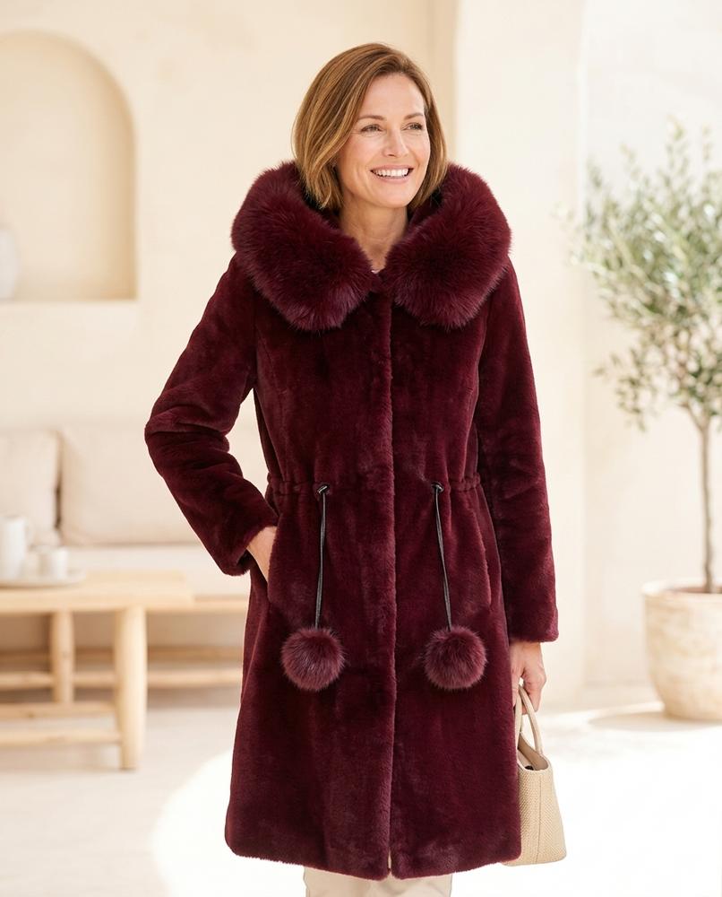 ExpressOutlet24 - Laral | Faux-Fur Drawstring Coat Women