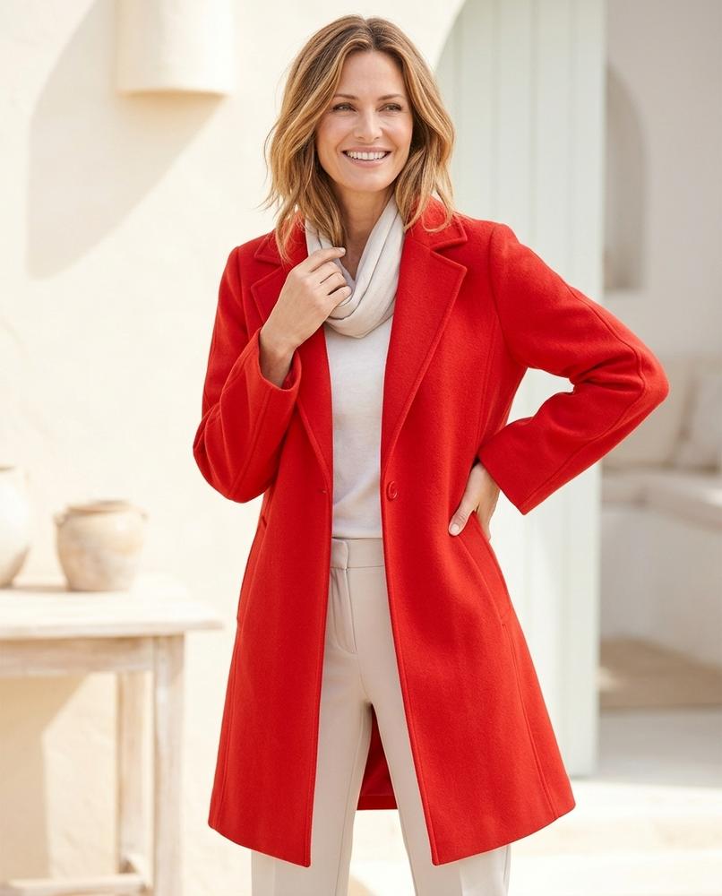 ExpressOutlet24 - Zeral | Open-Front Loose-Fit Coat Women
