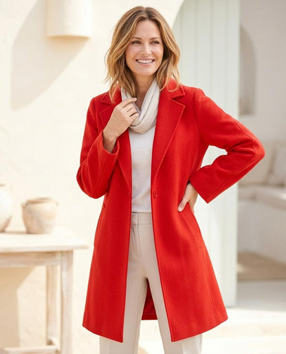 ExpressOutlet24 - Zeral | Open-Front Loose-Fit Coat Women