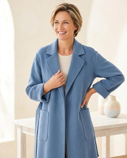ExpressOutlet24 - Zeral | Open-Front Loose-Fit Coat Women