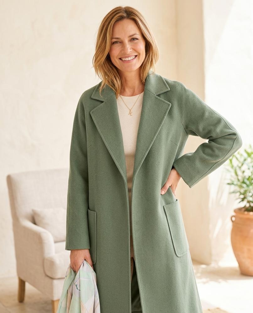 ExpressOutlet24 - Zeral | Open-Front Loose-Fit Coat Women