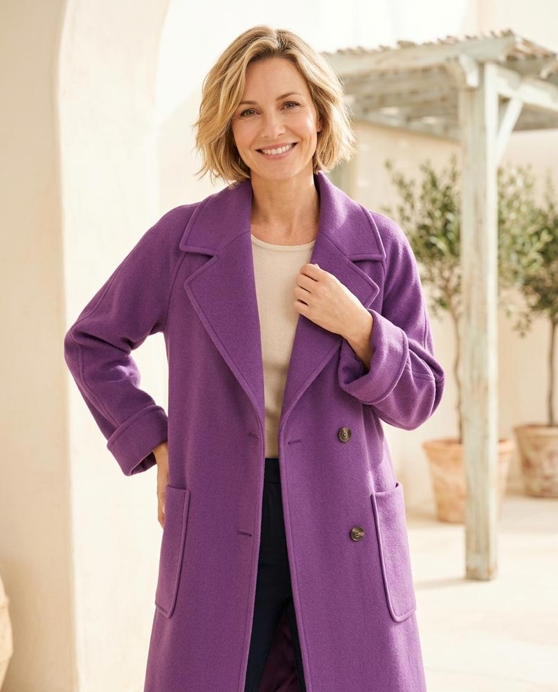 ExpressOutlet24 - Zeral | Open-Front Loose-Fit Coat Women