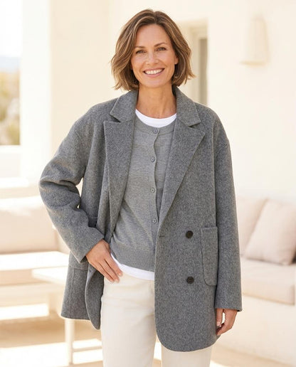 ExpressOutlet24 - Nisol | Double-Breasted Oversized Jacket Women