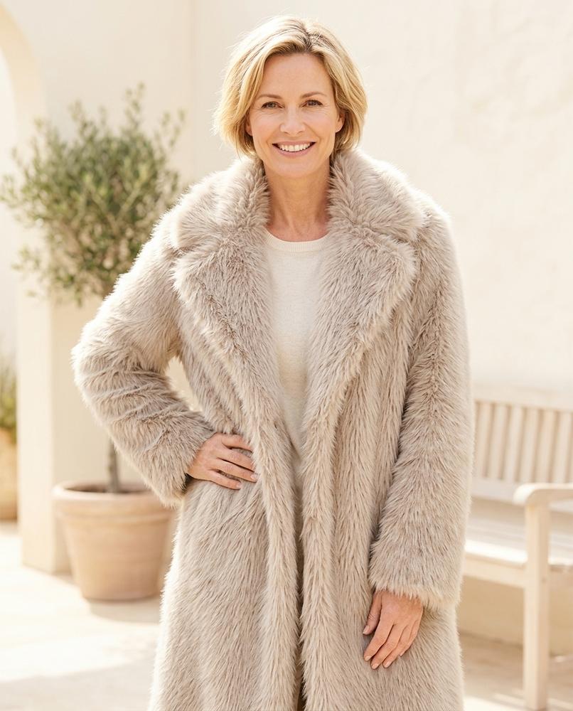 ExpressOutlet24 - Lesil | Faux Fur Long-Haired Coat Women