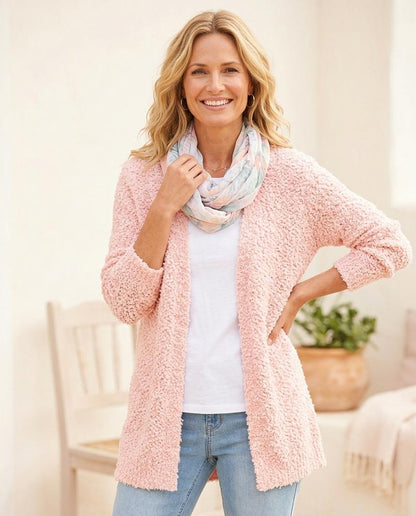 ExpressOutlet24 - Casel | Hooded Teddy-Fleece Cardigan Women