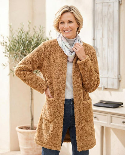 ExpressOutlet24 - Levar | Textured Open-Front Cardigan Women