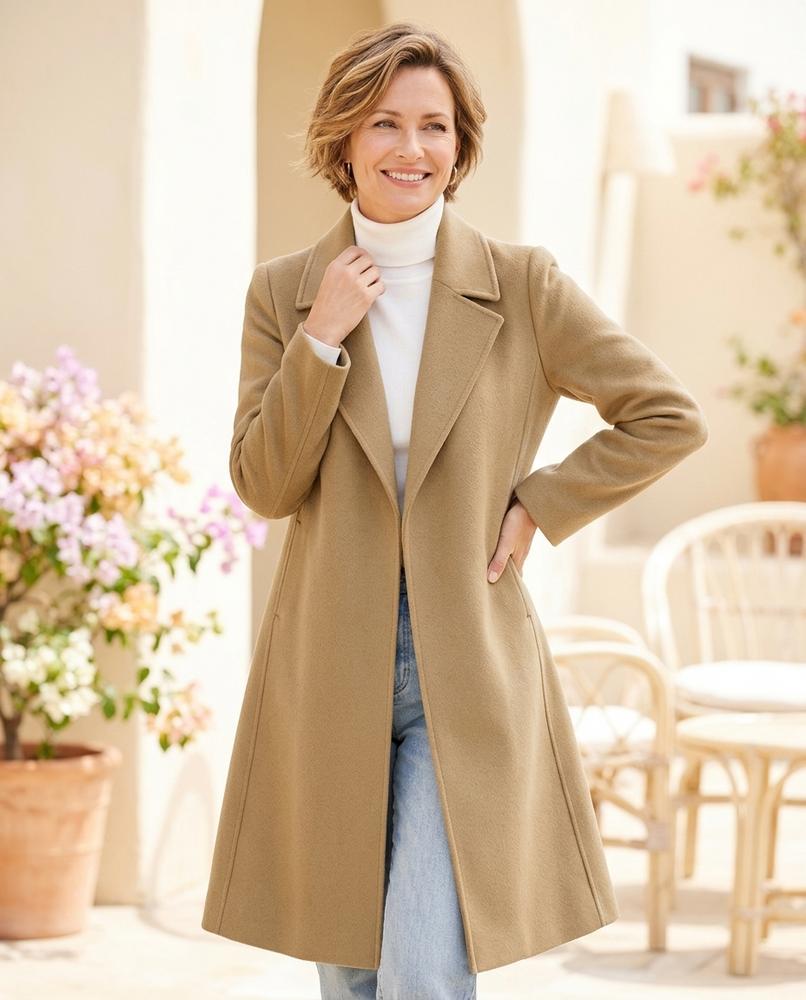 ExpressOutlet24 - Vinal | Single-Breasted Wool Coat Women