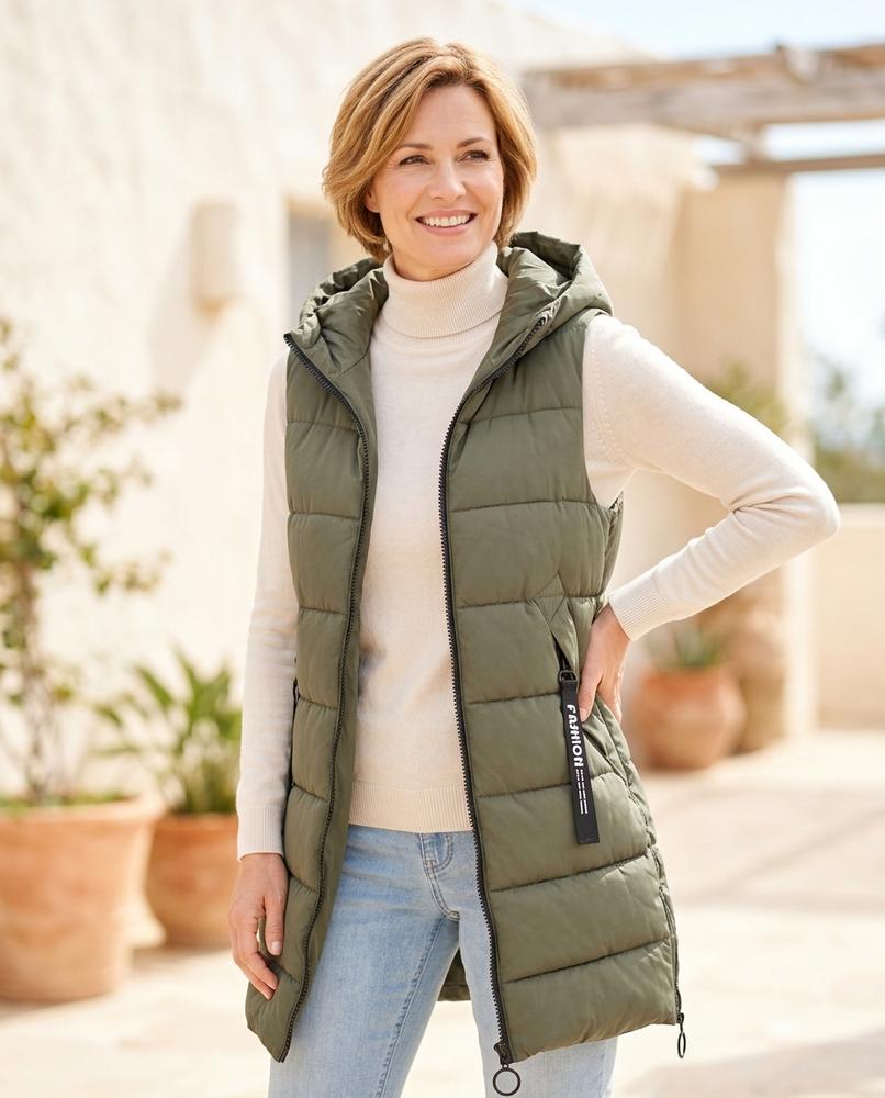 ExpressOutlet24 - Zaron | Quilted Hooded Vest Women