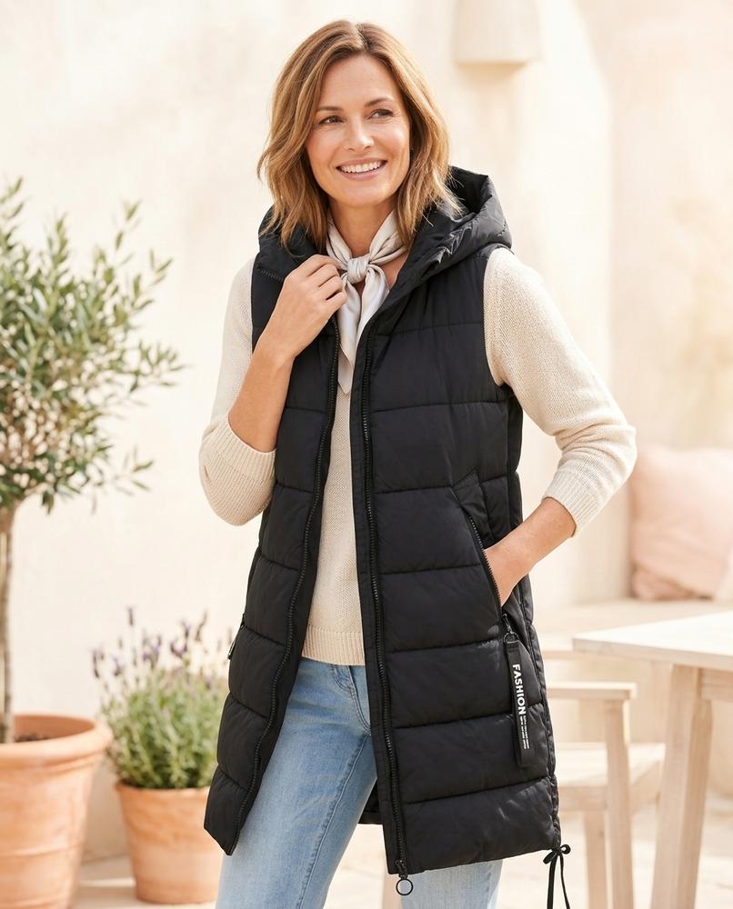 ExpressOutlet24 - Zaron | Quilted Hooded Vest Women