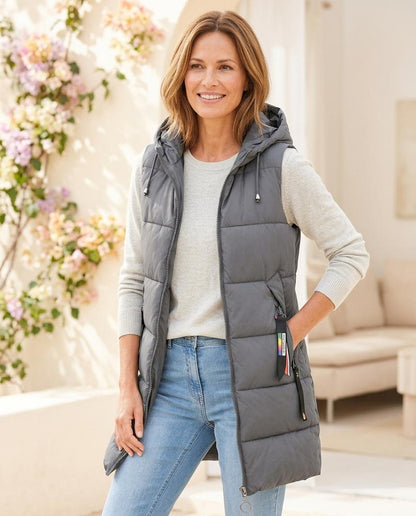 ExpressOutlet24 - Zaron | Quilted Hooded Vest Women