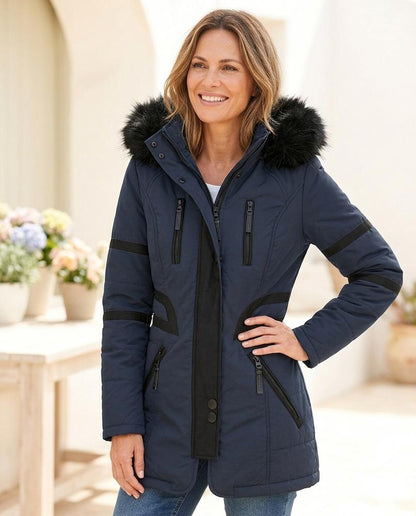 ExpressOutlet24 - Vadan | Quilted Hooded Jacket Women