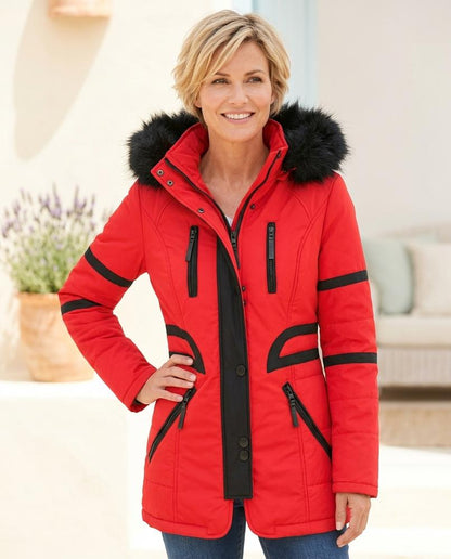 ExpressOutlet24 - Vadan | Quilted Hooded Jacket Women