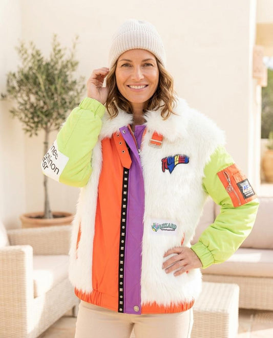 ExpressOutlet24 - Romin | Color-Block Faux-Fur Jacket Women