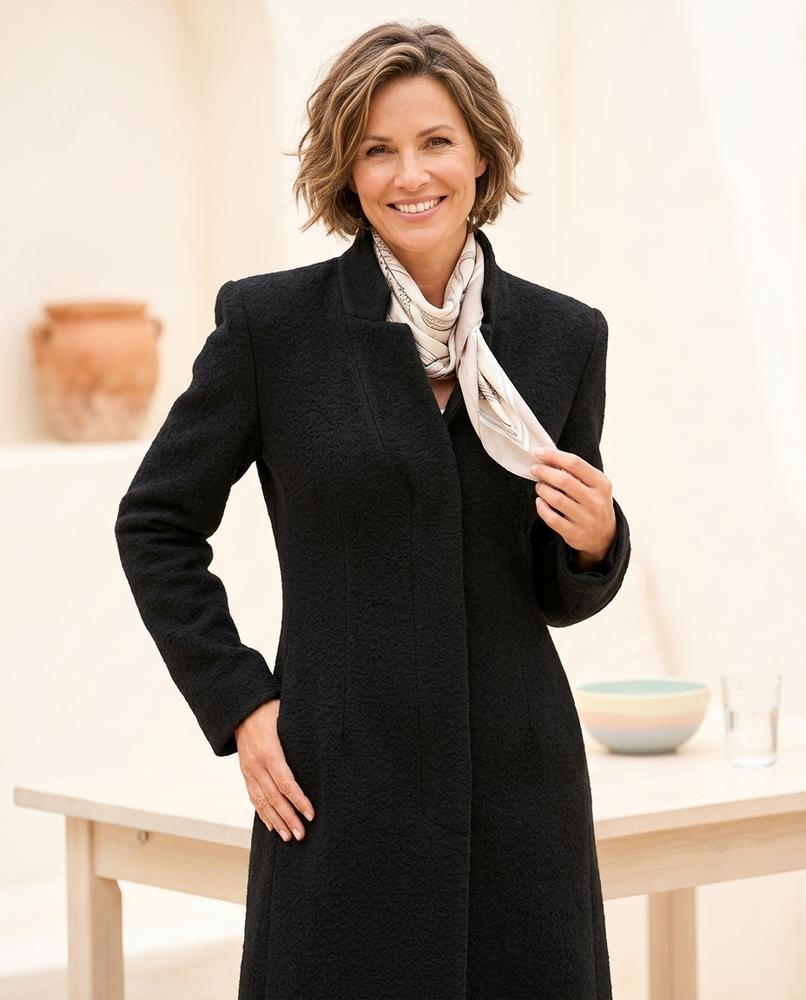ExpressOutlet24 - Niken | Textured Tailored Coat Women
