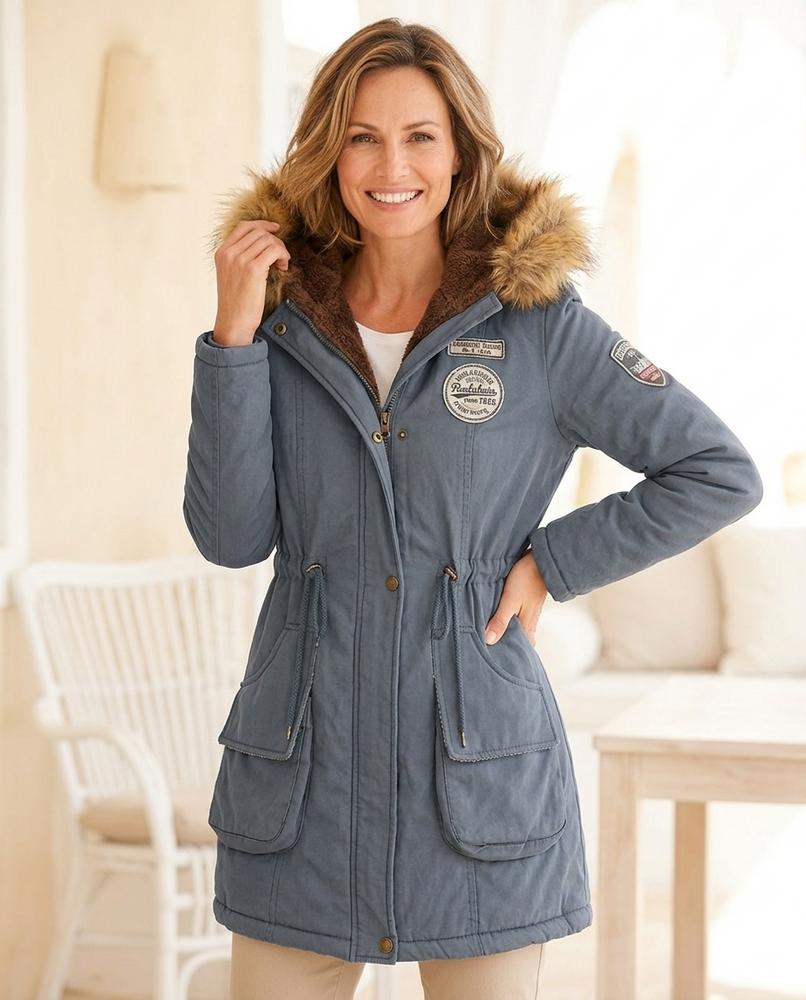 ExpressOutlet24 - Velin | Fleece-Lined Hooded Coat Women