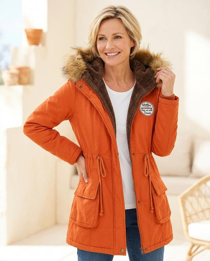 ExpressOutlet24 - Velin | Fleece-Lined Hooded Coat Women