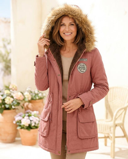 ExpressOutlet24 - Velin | Fleece-Lined Hooded Coat Women