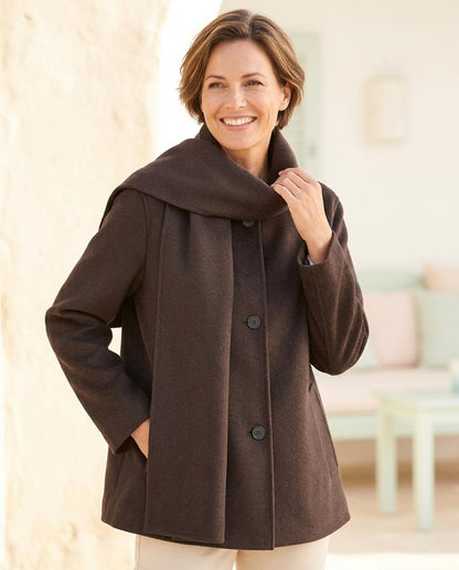 ExpressOutlet24 - Vimir | Felted Button-Up Coat Women
