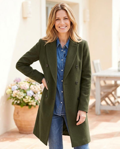 ExpressOutlet24 - Tavel | Double-Breasted Tailored Coat Women