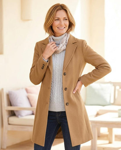 ExpressOutlet24 - Tavel | Double-Breasted Tailored Coat Women
