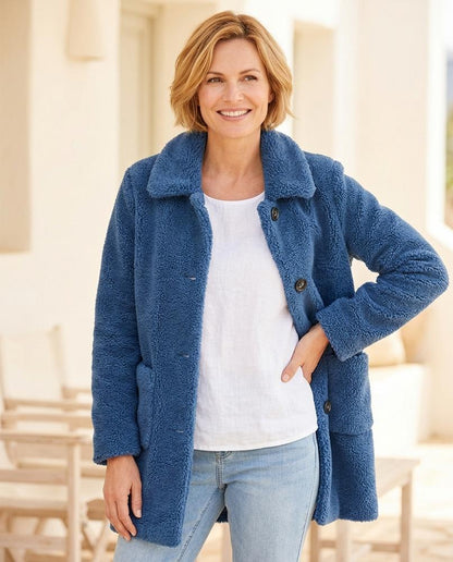 ExpressOutlet24 - Yohal | Textured Button-Up Coat Women